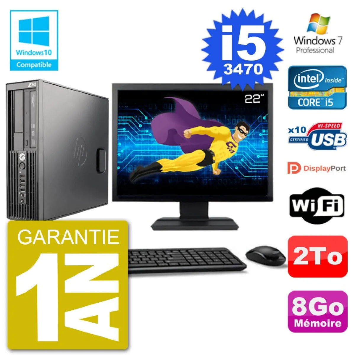 HP Z220 SFF État correct - Hewlett-Packard reconditionné disponible sur Rue du Commerce Seconde Vie